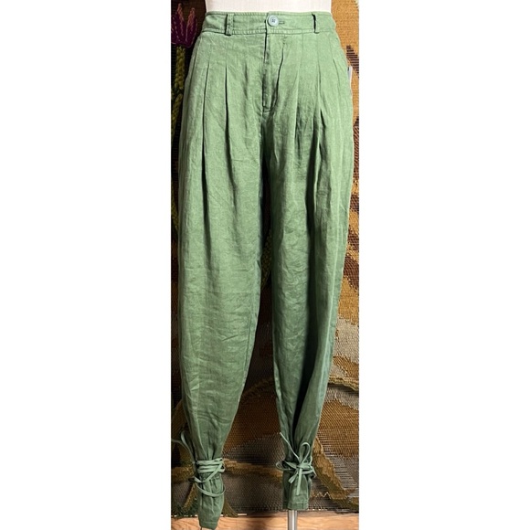 Anthropologie Ankle Tie Ankle Hem Pants 2